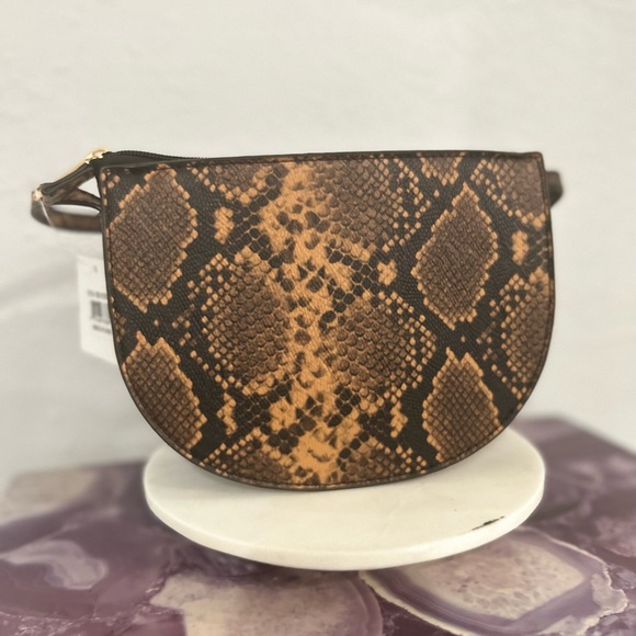 Olivia Miller “Anastasia” half moon cross body bag in orange and black NWT - Picture 2 of 10